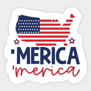 Fourth of July (4th of july) Sticker